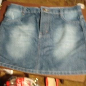 Size medium mini blue jean skirt